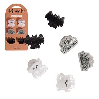 Kitsch Mini Claw Clips 6 pc Halloween Hair Accessory Set