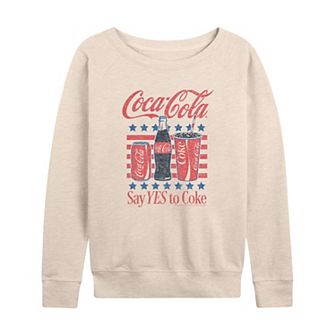 Women's Coca-Cola Yes To Coke Vintage French Terry Long Sleeve Tee