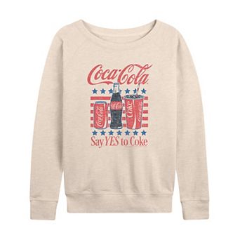 Women's Coca-Cola Yes To Coke Vintage French Terry Long Sleeve Tee