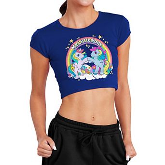 Juniors' My Little Pony Fist Bump Crop Graphic Tee
