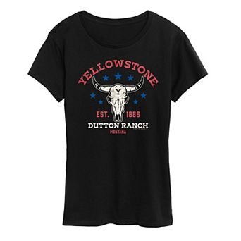 Women's Yellowstone Americana Steer Graphic Tee