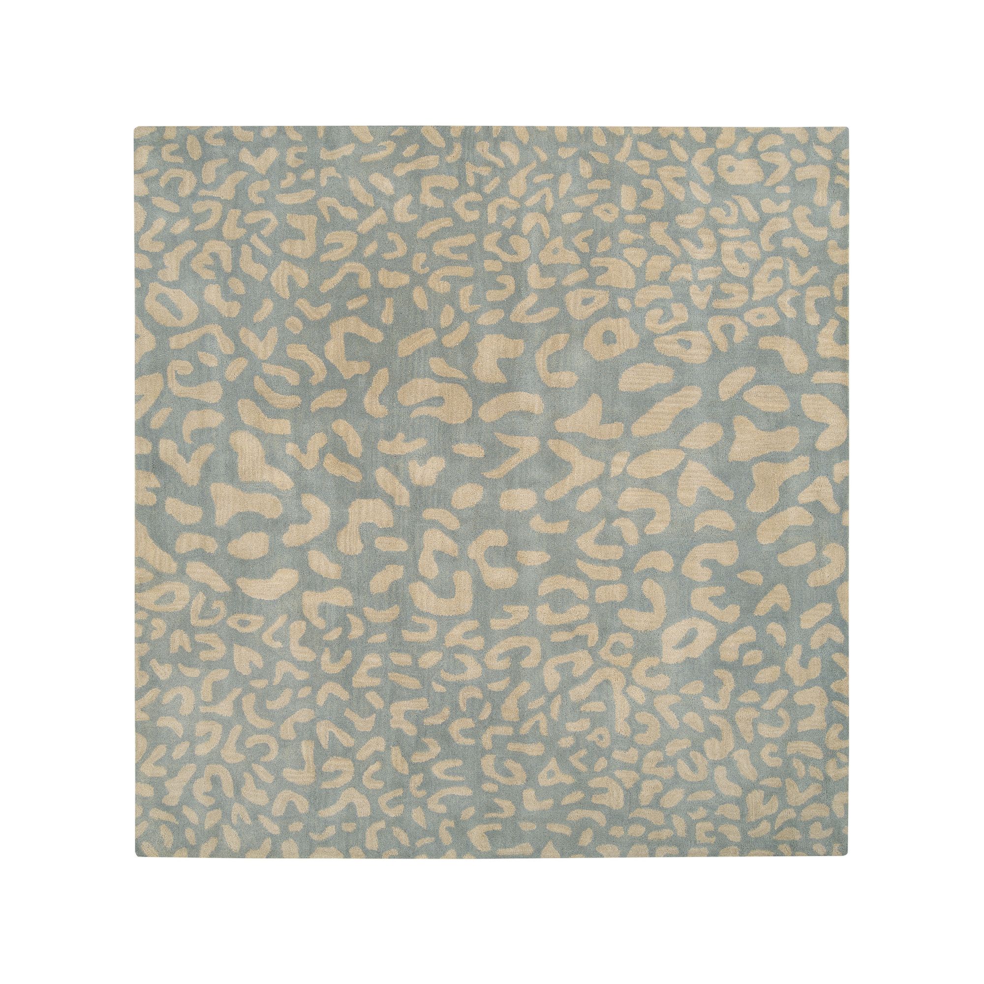 Decor 140 Athena Animal Print Wool Rug, Pale Blue