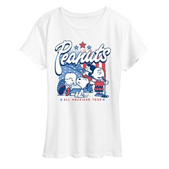 Women's Peanuts All American Tour Graphic Tee