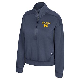 Women's Michigan Wolverines Camille Half-Zip Washed Fleece Pullover