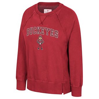Women's Ohio State Buckeyes Romantic Oversized Fleece Pullover