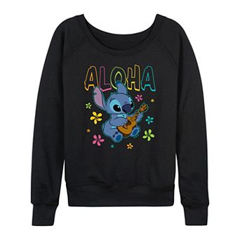 Disney's Lilo & Stitch Women's Aloha French Terry Long Sleeve Tee