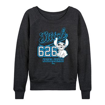 Disney's Lilo & Stitch Women's 626 Collegiate French Terry Long Sleeve Tee