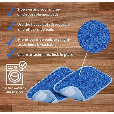 Salav 2-pc. Mop Pad Replacement Set for STM-403 Steam Mop