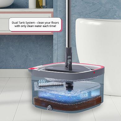 Salav True & Tidy Spin Mop and Bucket System Deluxe Set