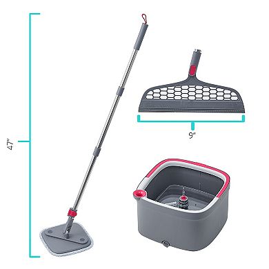 Salav True & Tidy Spin Mop and Bucket System Deluxe Set