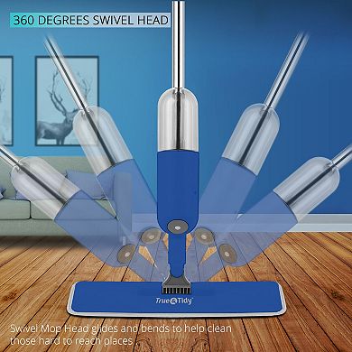 Salav True & Tidy Spray Mop with 360° Swivel Mop Head & Removable Water Tank