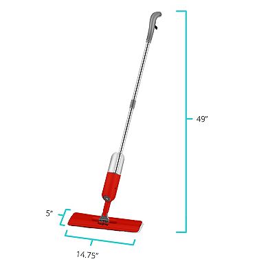 Salav True & Tidy Spray Mop with 360° Swivel Mop Head & Removable Water Tank