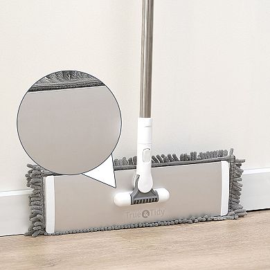 Salav True & Tidy Heavy Duty Wet and Dry Sweeper Mop & Mop Pad 4-pc. Set