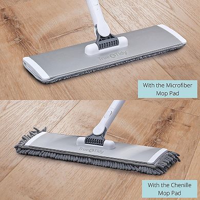 Salav True & Tidy Heavy Duty Wet and Dry Sweeper Mop & Mop Pad 4-pc. Set