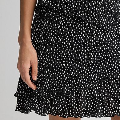 Petite Studio Connection V-Neck Short Sleeve Bodre Tiered Dress