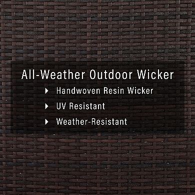 Crosley Furniture Catalina Outdoor Wicker Round Coffee Table