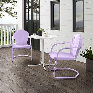 Crosley Furniture Tulip 3-pc. Outdoor Retro Bistro Set