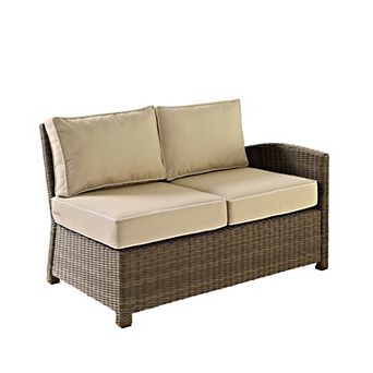 Crosley Furniture Bradenton Outdoor Wicker Sectional Right Side Loveseat