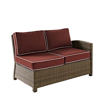 Crosley Furniture Bradenton Outdoor Wicker Sectional Right Side Loveseat
