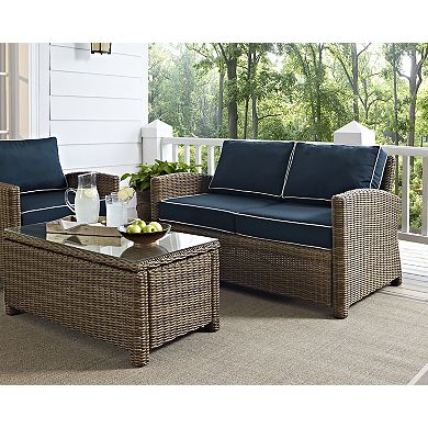 Crosley Furniture Bradenton Outdoor Wicker Loveseat