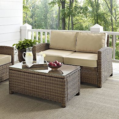 Crosley Furniture Bradenton 2-pc. Outdoor Wicker Loveseat Patio Furniture Set