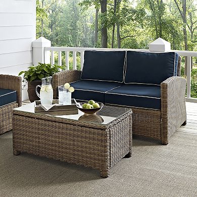 Crosley Furniture Bradenton 2-pc. Outdoor Wicker Loveseat Patio Furniture Set