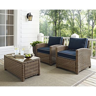 Crosley Furniture Bradenton 2-pc. Outdoor Wicker Chair Set