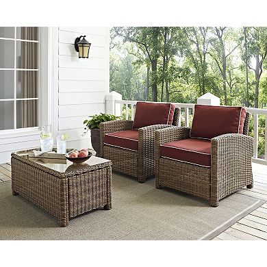 Crosley Furniture Bradenton 2-pc. Outdoor Wicker Chair Set
