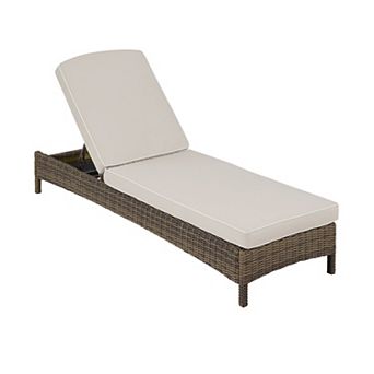Crosley Furniture Bradenton Outdoor Wicker Chaise Lounge Chair
