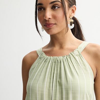 Women's 5th + Madison Edit Halter Neck Tiered Maxi Dress