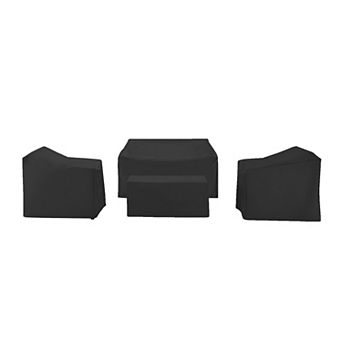 Crosley Furniture 4 pc Outdoor Chair, Loveseat & Coffee Table Furniture Cover Set