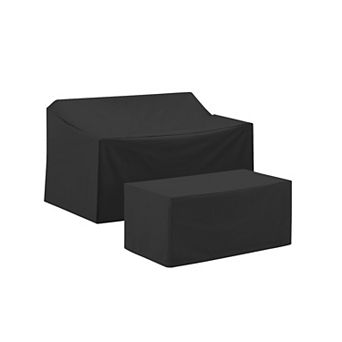 Crosley Furniture 2 pc Outdoor Loveseat & Coffee Table Furniture Cover Set