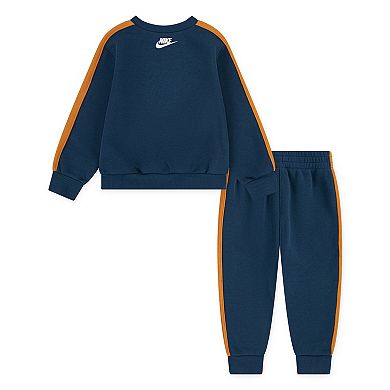 Baby & Toddler Boys Nike Fleece Crewneck Sweatshirt "Just Do It." "Hug A Mug" & Pants 2-Piece Set