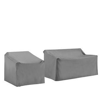 Crosley Furniture 2 pc Outdoor Loveseat & Chair Furniture Cover Set