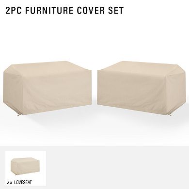Crosley Furniture 2-pc. Outdoor Loveseat Furniture Cover Set