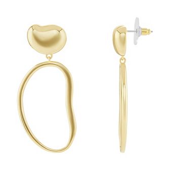Emberly Polished Geometric Drop Earrings