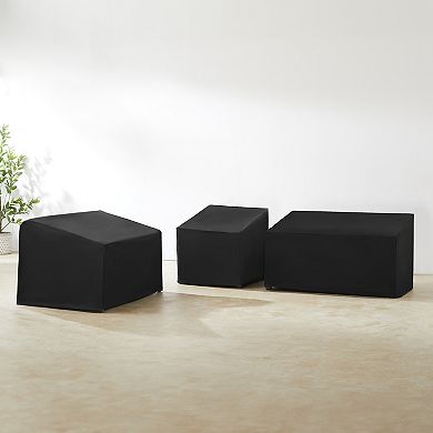Crosley Furniture 3-pc. Outdoor Loveseat & Chair Sectional Furniture Cover Set