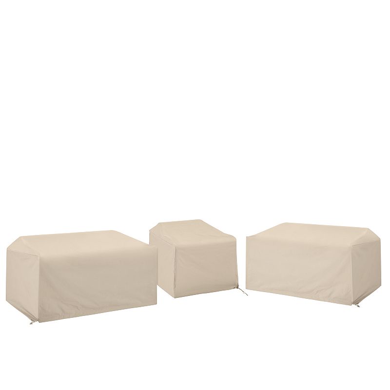 Crosley Furniture 3-pc. Outdoor Loveseat & Chair Sectional Furniture Cover Set