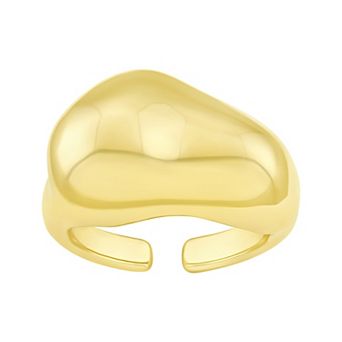 Emberly Polished Geometric Ring