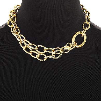 Emberly Polished Multi Link Chain Necklace
