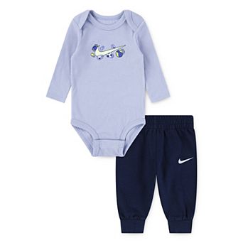 Baby Boys Nike Sports Balls Long Sleeve Bodysuit & Pants 2 pc Set