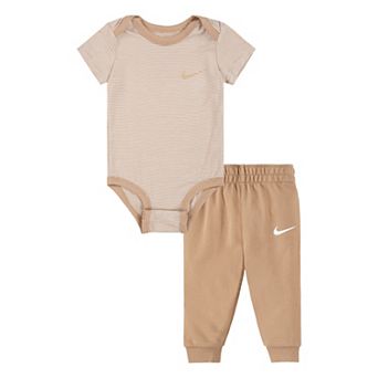 Baby Boys Nike Striped Bodysuit & Joggers 2 pc Set
