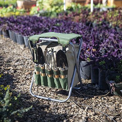 Disney's Minnie Mouse 7-pc. Gardener Folding Seat Garden Tool Set by Oniva