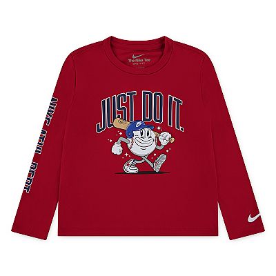 Baby Toddler Boys Nike Baseball Dri-FIT Long Sleeve T-shirt