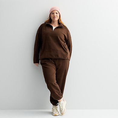 Plus Size Tek Gear® Micro Fleece 1/4 Zip Pullover