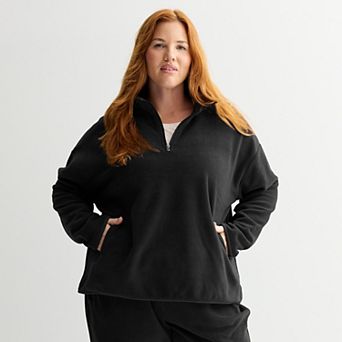 Plus Size Tek Gear® Micro Fleece 1/4 Zip Pullover