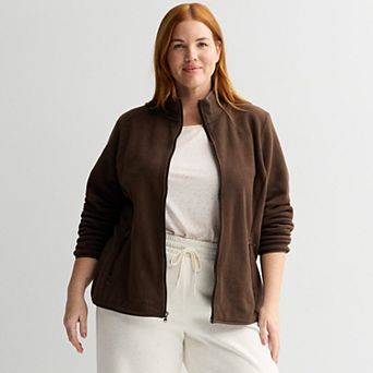 Plus Size Tek Gear® Micro Fleece Full Zip Jacket