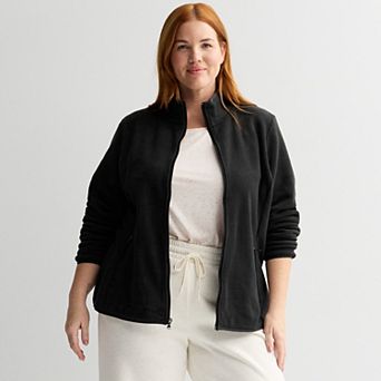 Plus Size Tek Gear® Micro Fleece Full Zip Jacket