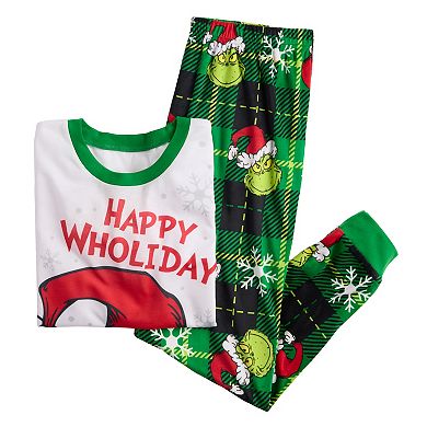 Women's Jammies For Your Families® Grinch Happy Wholidays Pajama Top & Pajama Bottoms Set