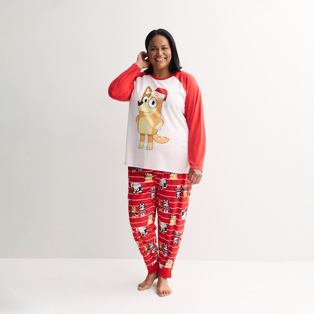 Plus Size Jammies For Your Families® Bluey Christmas 2-pc. Pajama Top ...